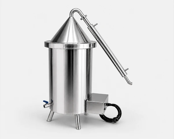 Microdestilador 100 L em aço inox 304