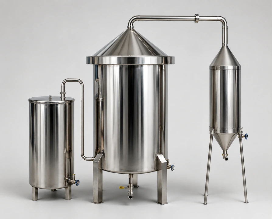 Microdestilador Doctor Cunha 350 L em aço inox 304