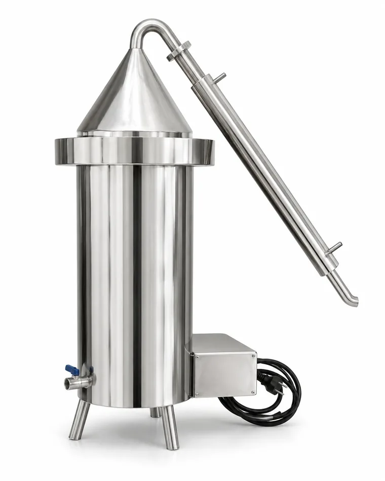 Microdestilador Doctor Cunha 27 — modelo 2026 em aço inox 304